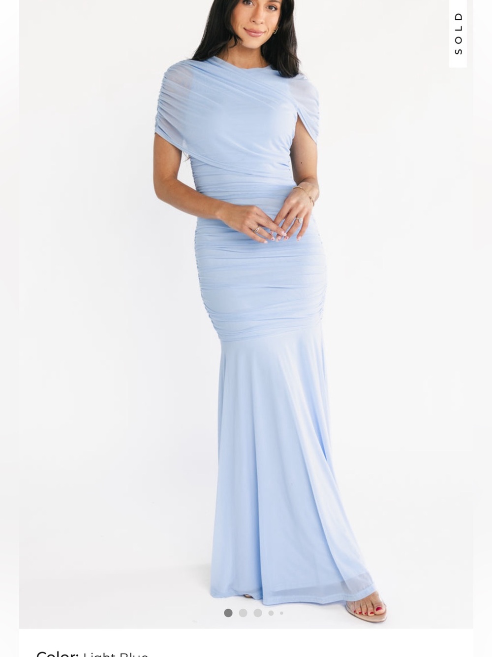 Serenade Baltic Born Maxi Light Blue Maxi wedding guest MEDIUM